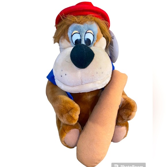 Disney Sears Song Of The South Brer Bear With Bat Plush Vintage Tags 1986 - Picture 1 of 8